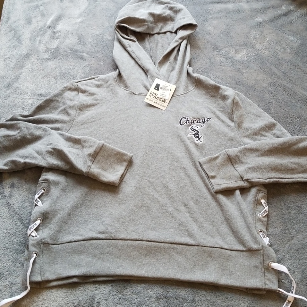 PINK Victoria's Secret lace-up hoodie